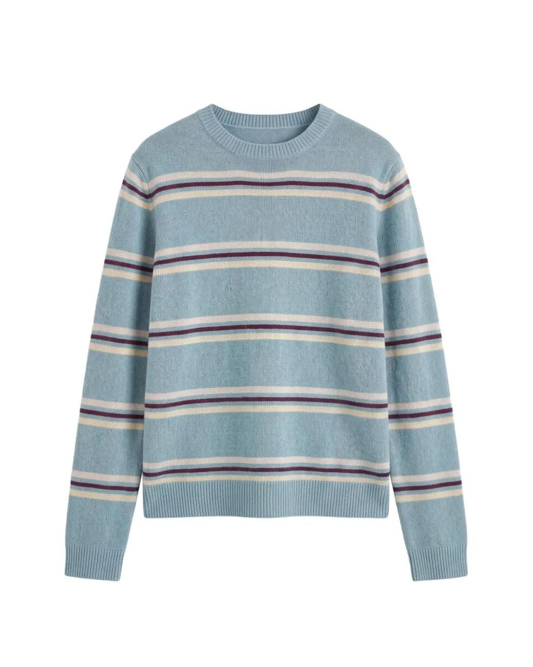 Reformation Blue Boyfriend Striped Sweater