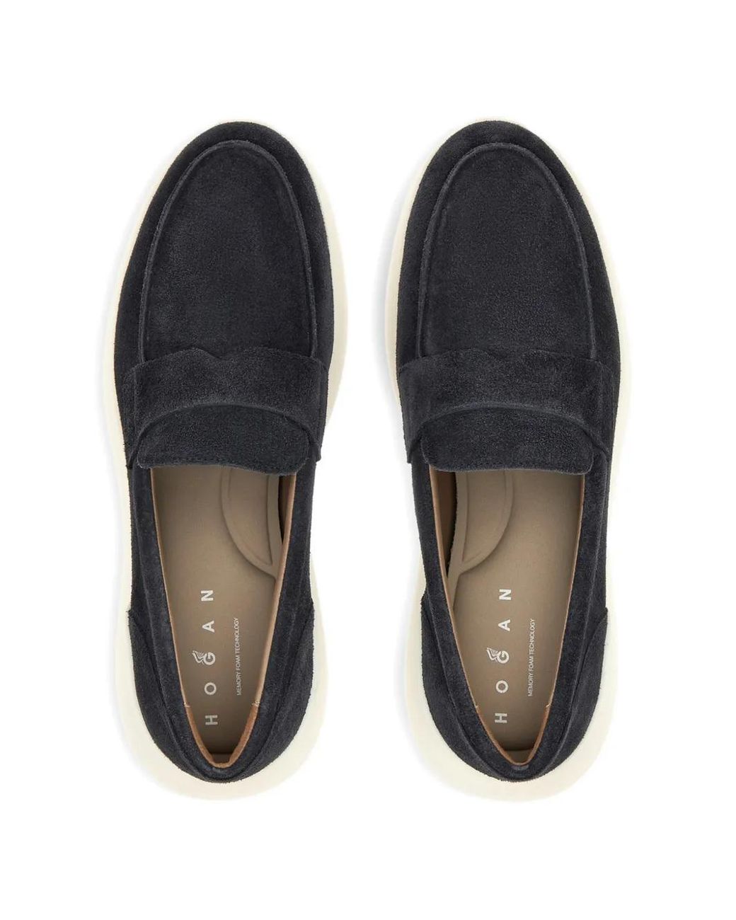 Hogan Blue Interactive 3 Suede Loafers for men