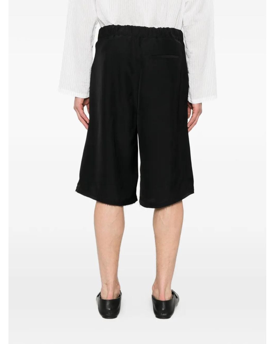 ROLD SKOV Black Short Braga À Taille Élastiquée for men