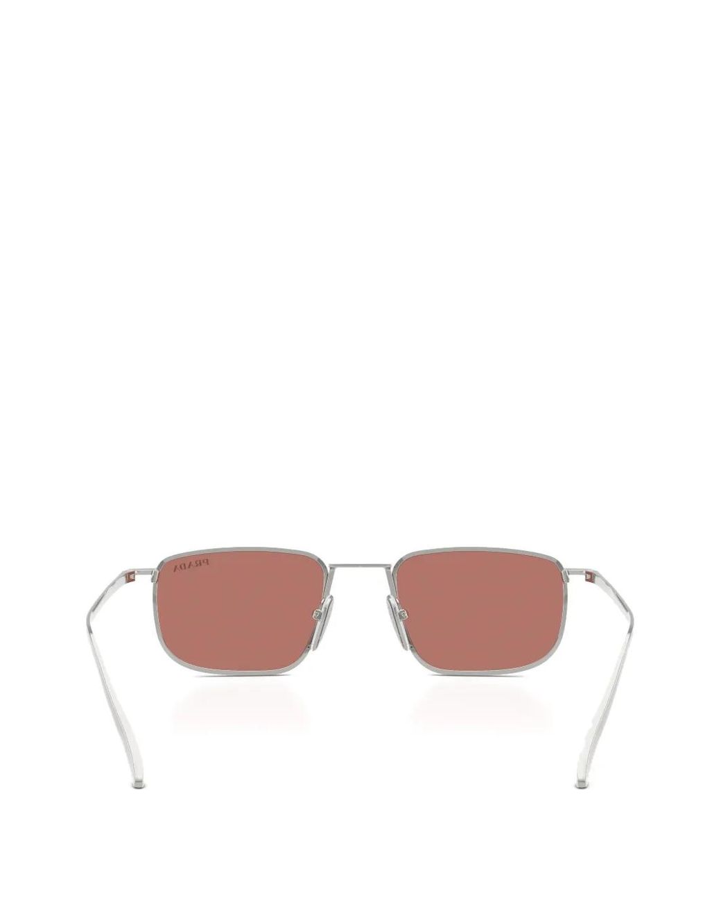 Prada Pink Sonnenbrille Mit Eckigem Gestell