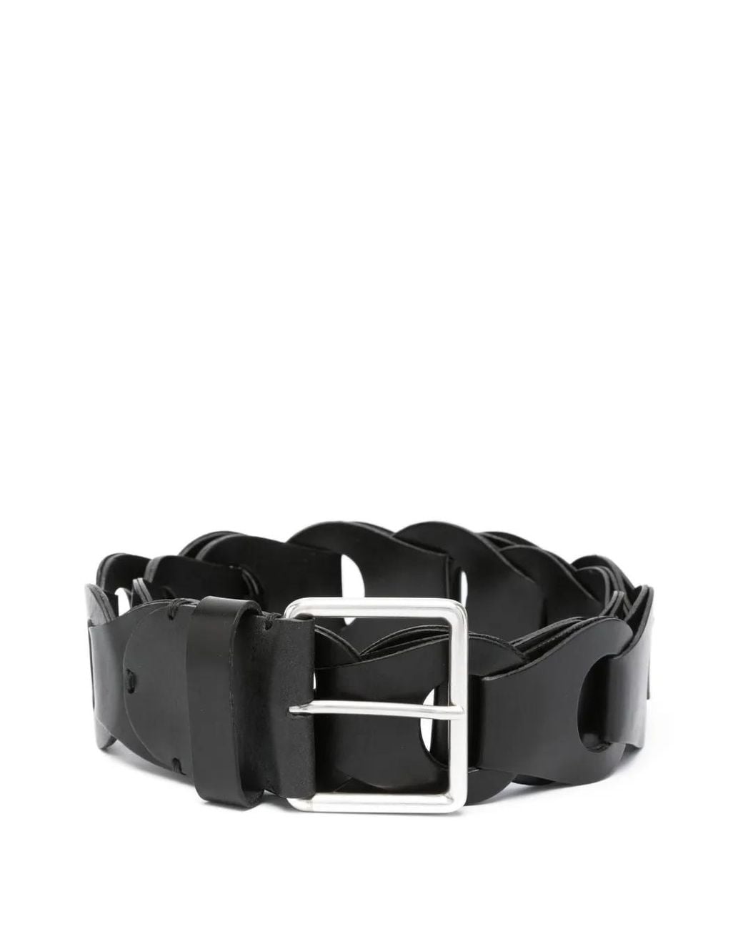 P.A.R.O.S.H. Black Leather Belt