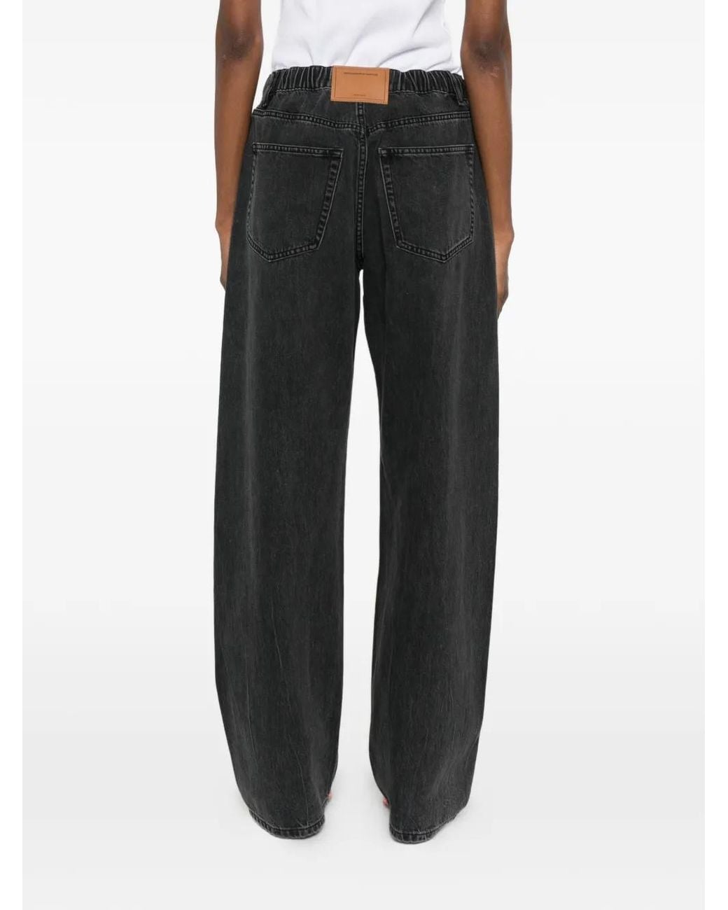 Alexander Wang Crystal Hotfix Joggingbroek Met Trekkoord in het Gray