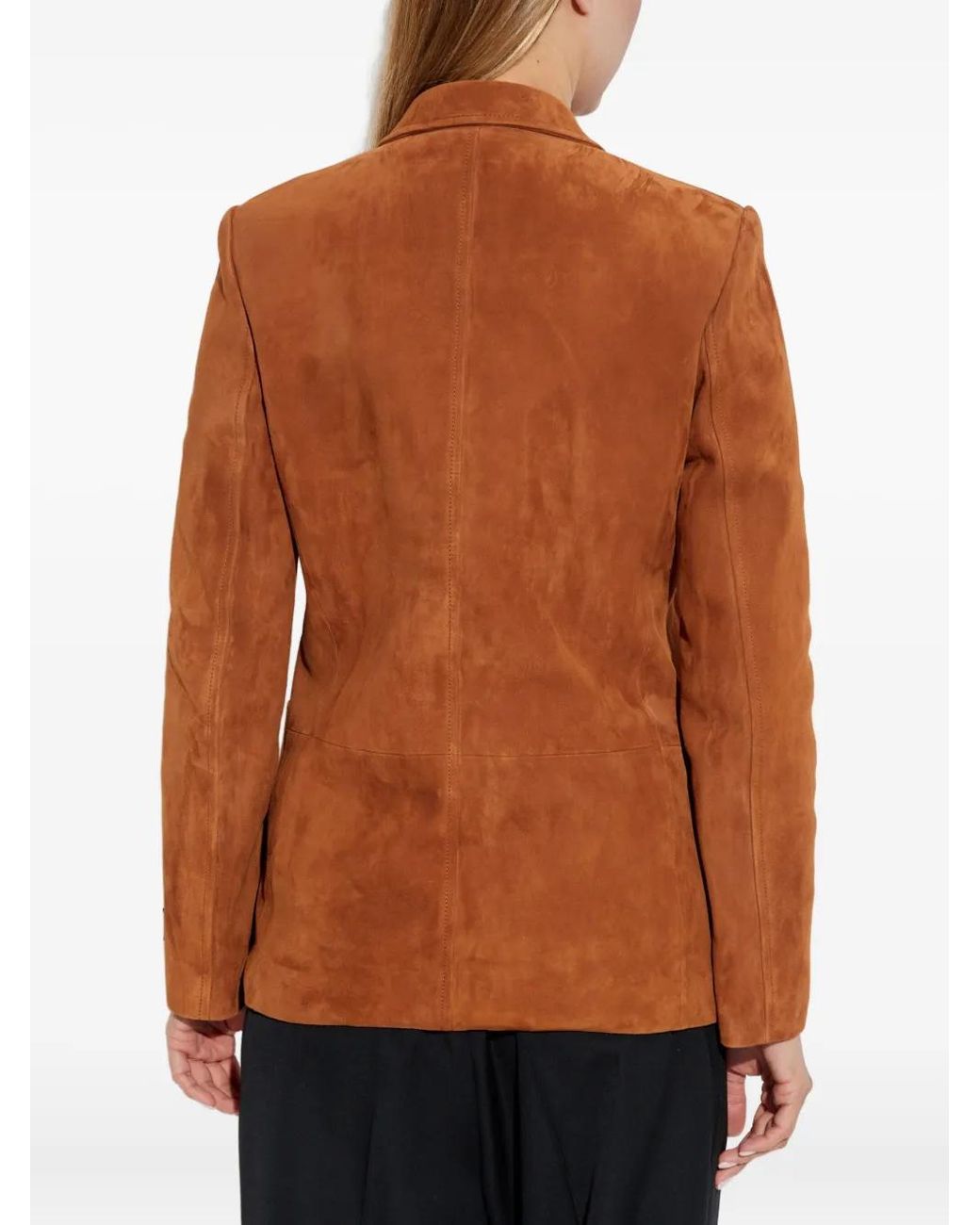 Versace Brown Suede Blazer