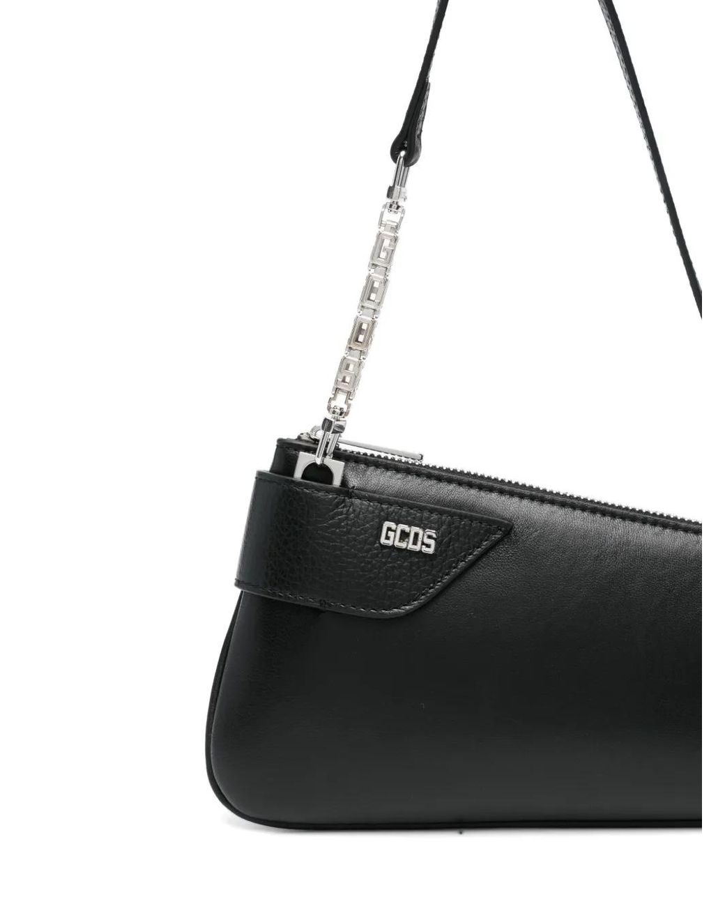 Gcds Black Comma Notte Shoulder Bag