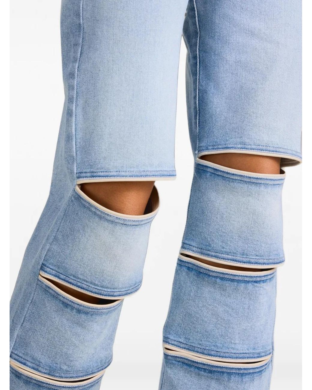 Contessa Mills Blue Jean New Arcada À Bords En Cuir