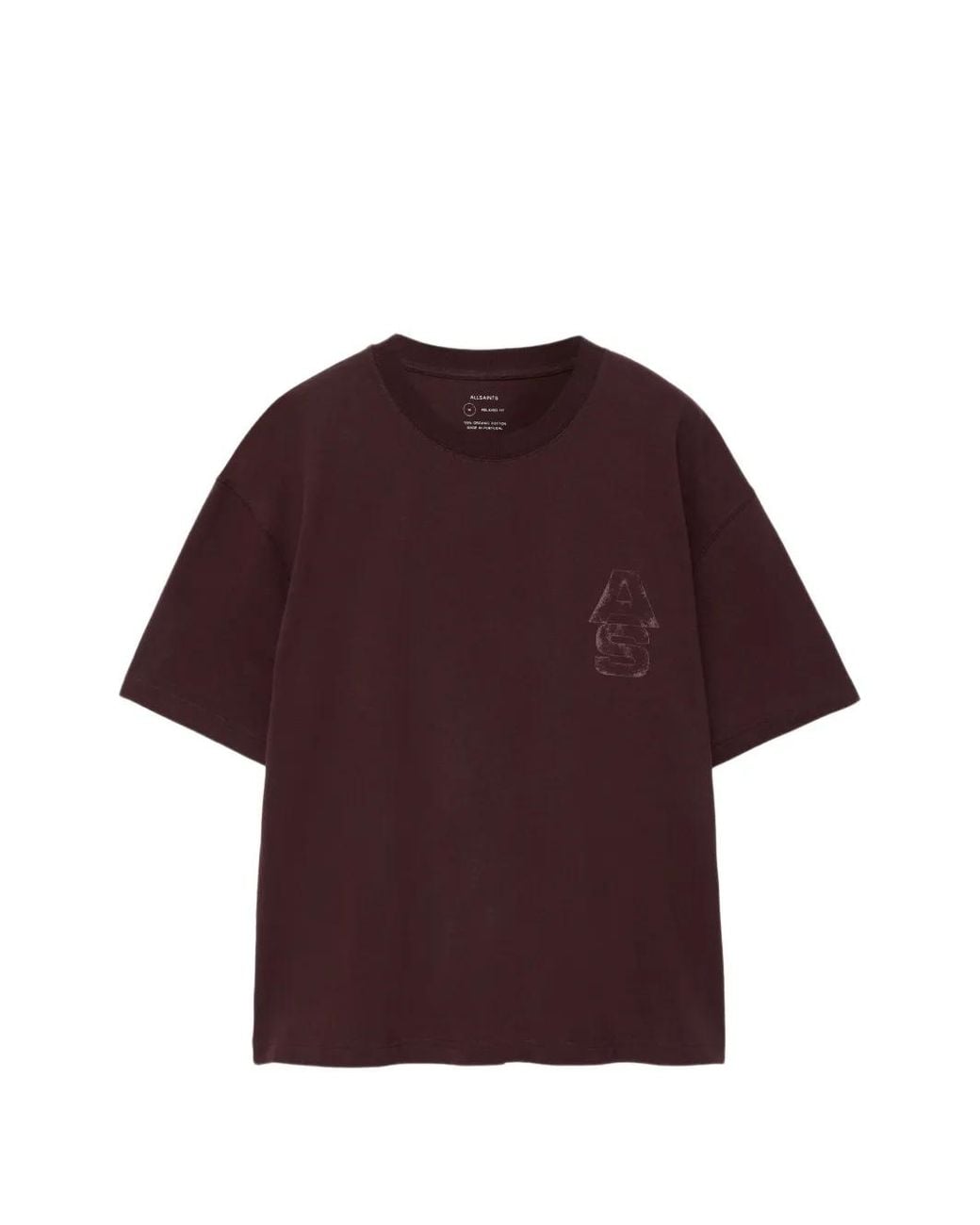 AllSaints Red Roller Relaxed-Fit Graphic T-Shirt for men