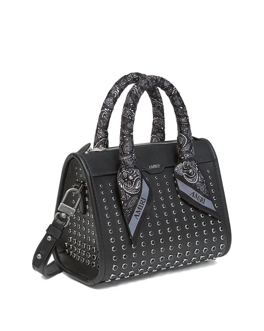 Amiri Black Micro Triangle Stud Bag