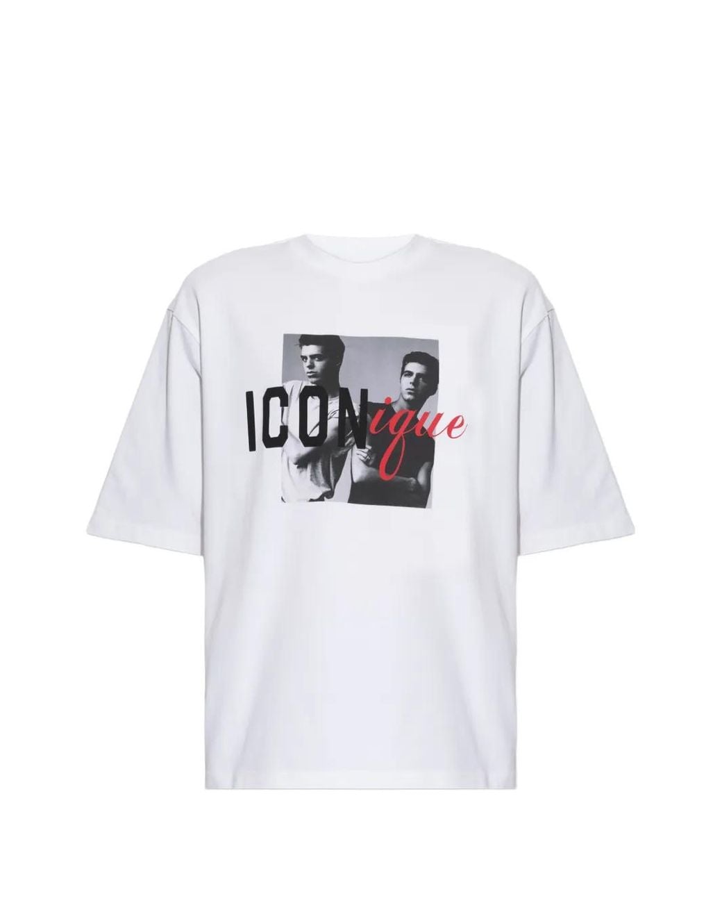 DSquared² White Graphic-Print T-Shirt for men