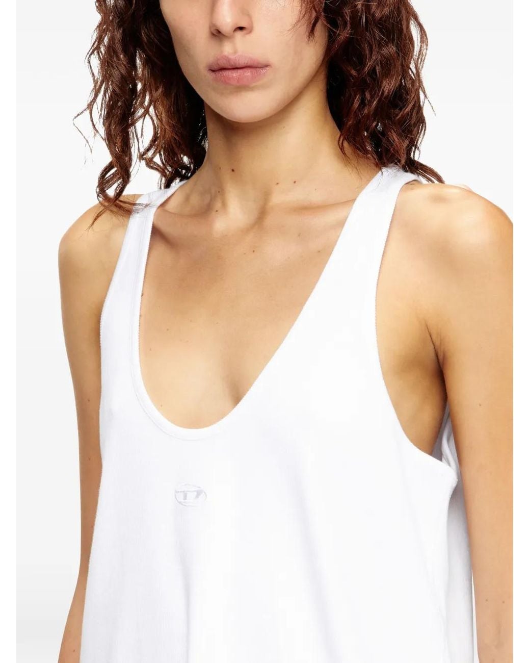 DIESEL T-Ipsya-Lkds Tanktop in het White