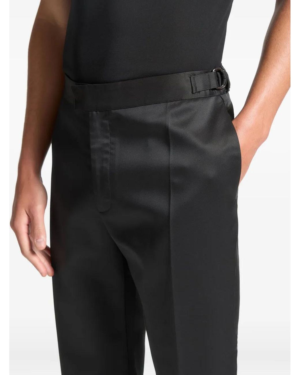 Manière De Voir Black Joseph Tailored Trousers for men