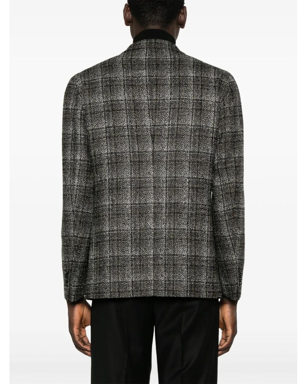 Tagliatore Tweed Blazer in het Black voor heren
