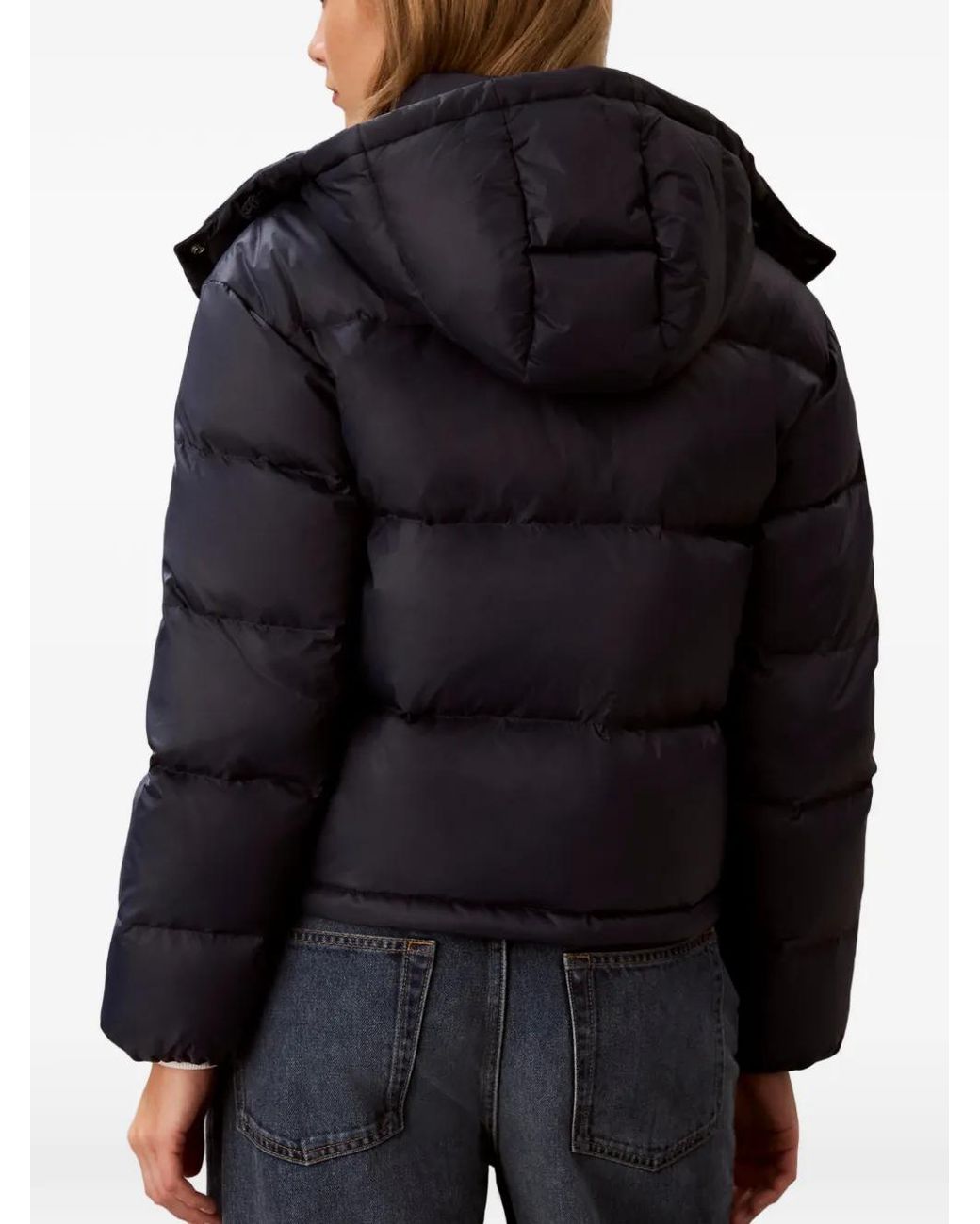 Calvin Klein Blue Hooded Padded Jacket