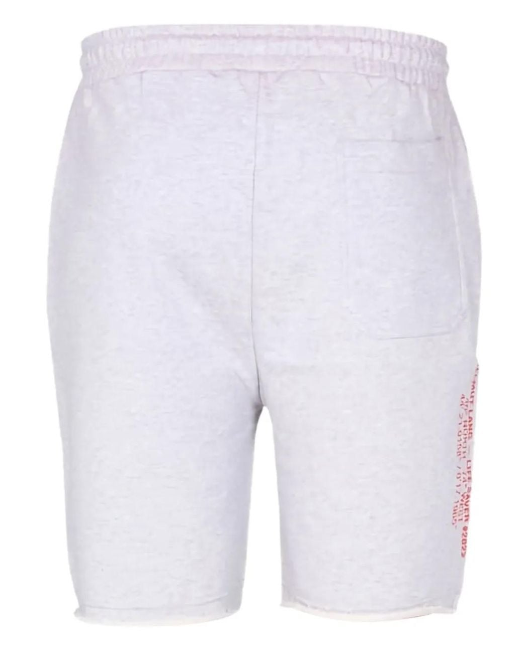 Helmut Lang White Raw-Hem Guard Shorts for men