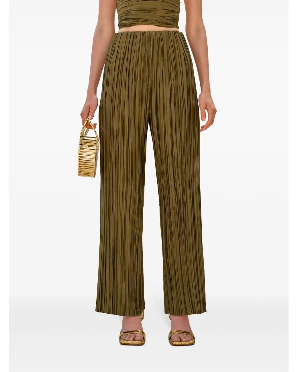 Cult Gaia Green Stacie Trousers