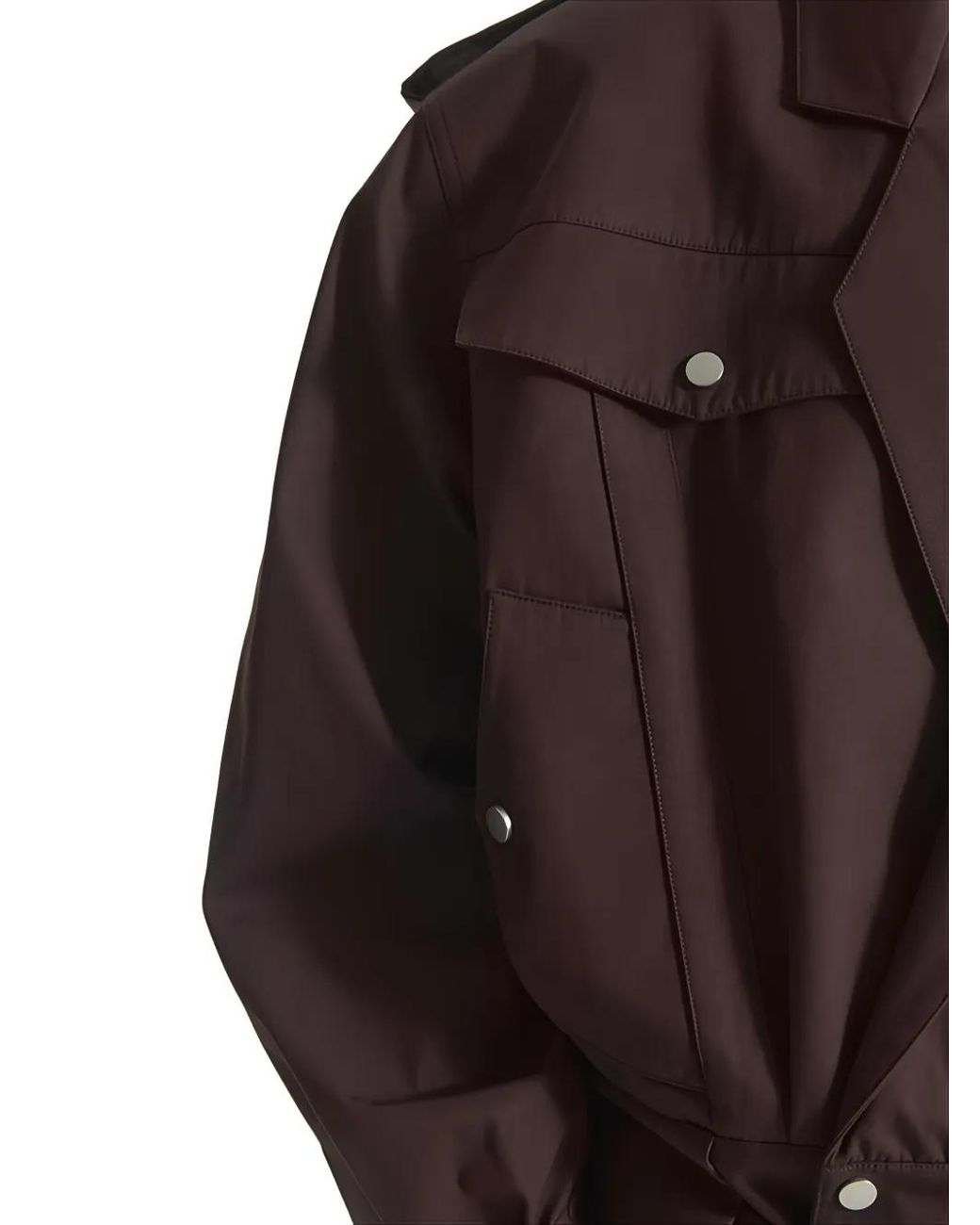 Co. Brown Belted Epaulette Military Jacket