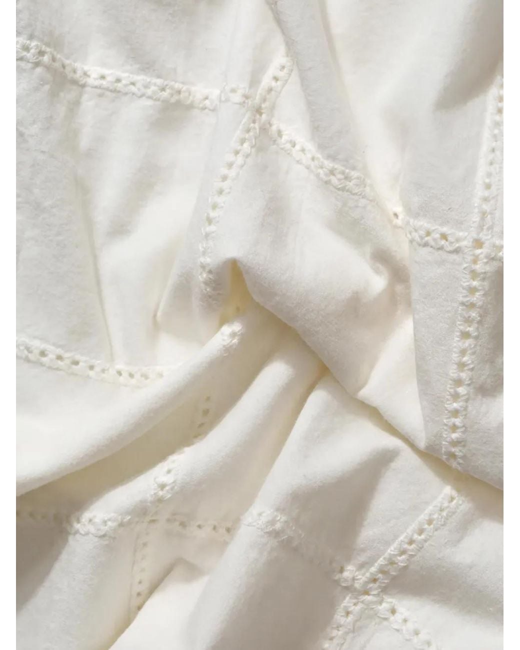 Edmmond Studios White Freedom Embroidered Short-Sleeve Shirt for men