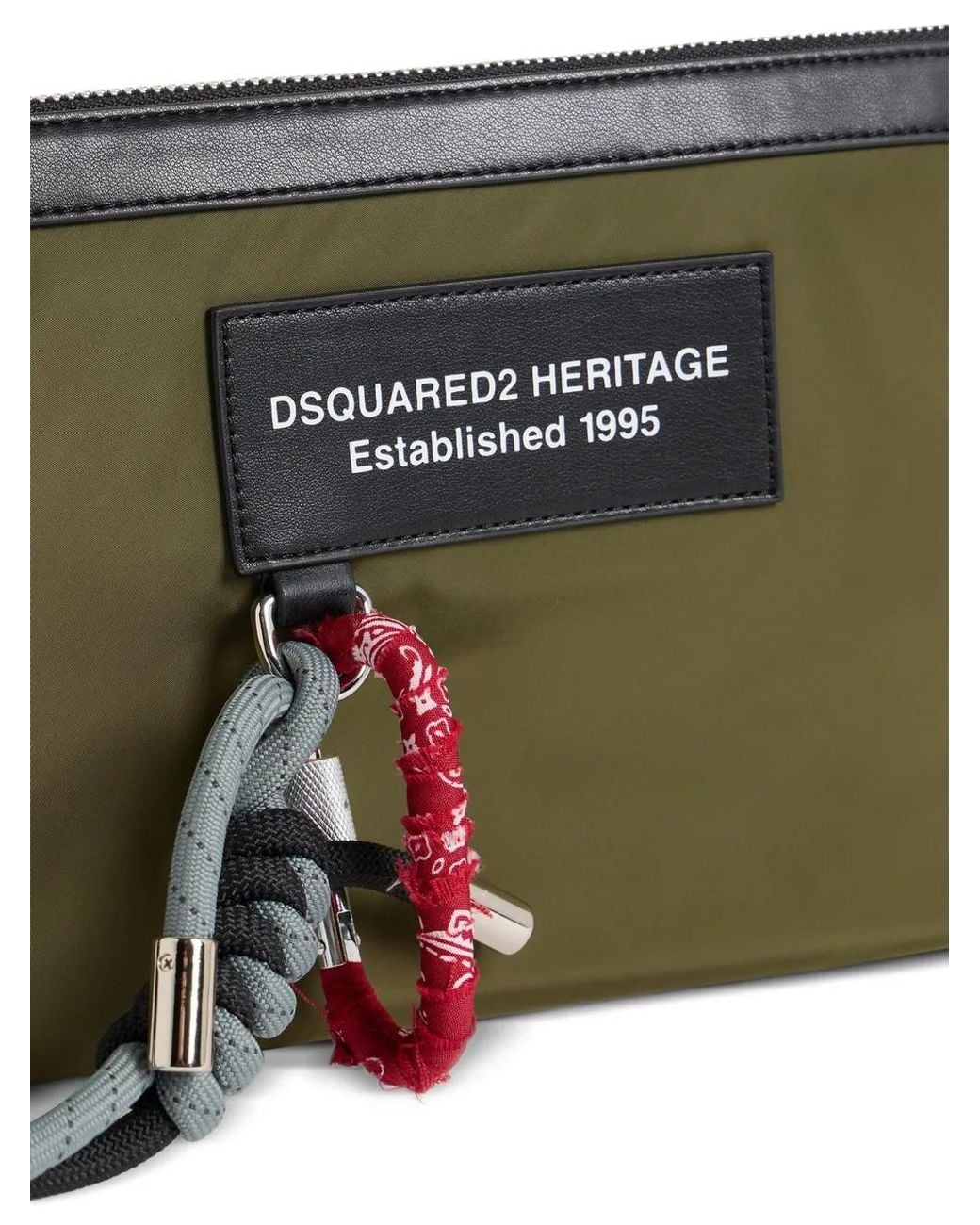 DSquared² Green Heritage Pouch for men