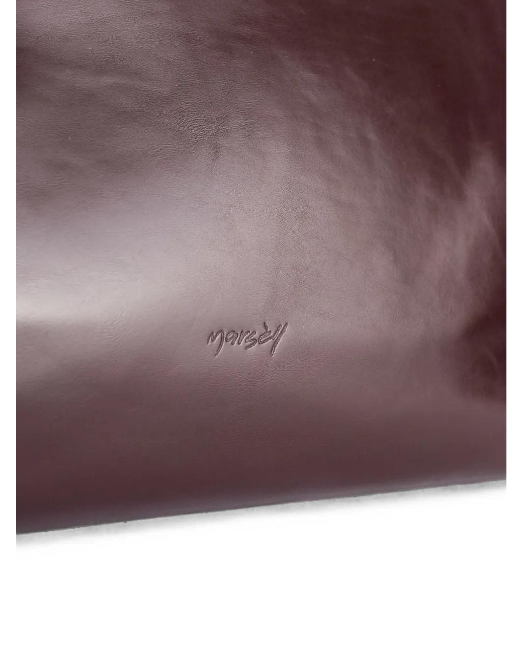 Marsèll Purple Logo-Debossed Tote Bag