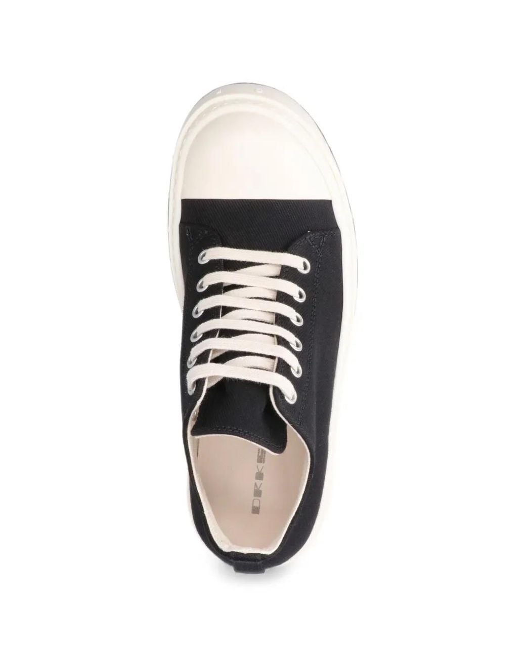 Rick Owens Black Lace-Up Sneakers