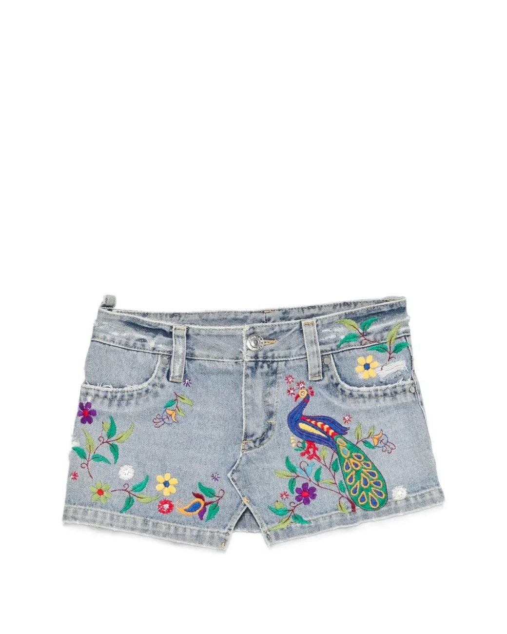 Minijupe Bleue (Années 2000) DSquared² en coloris Blue