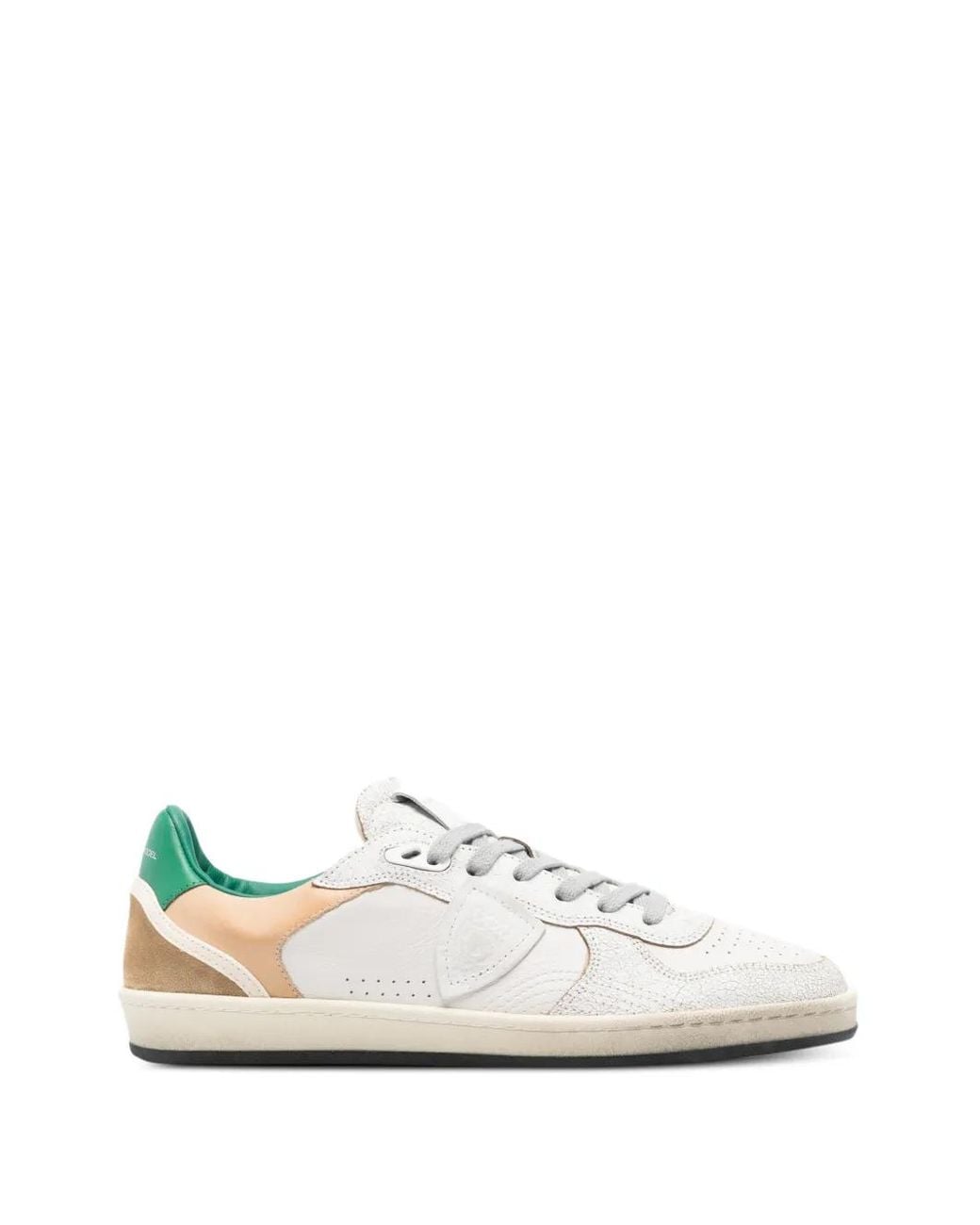 Philippe Model White Perforated Leather Sneakers for men