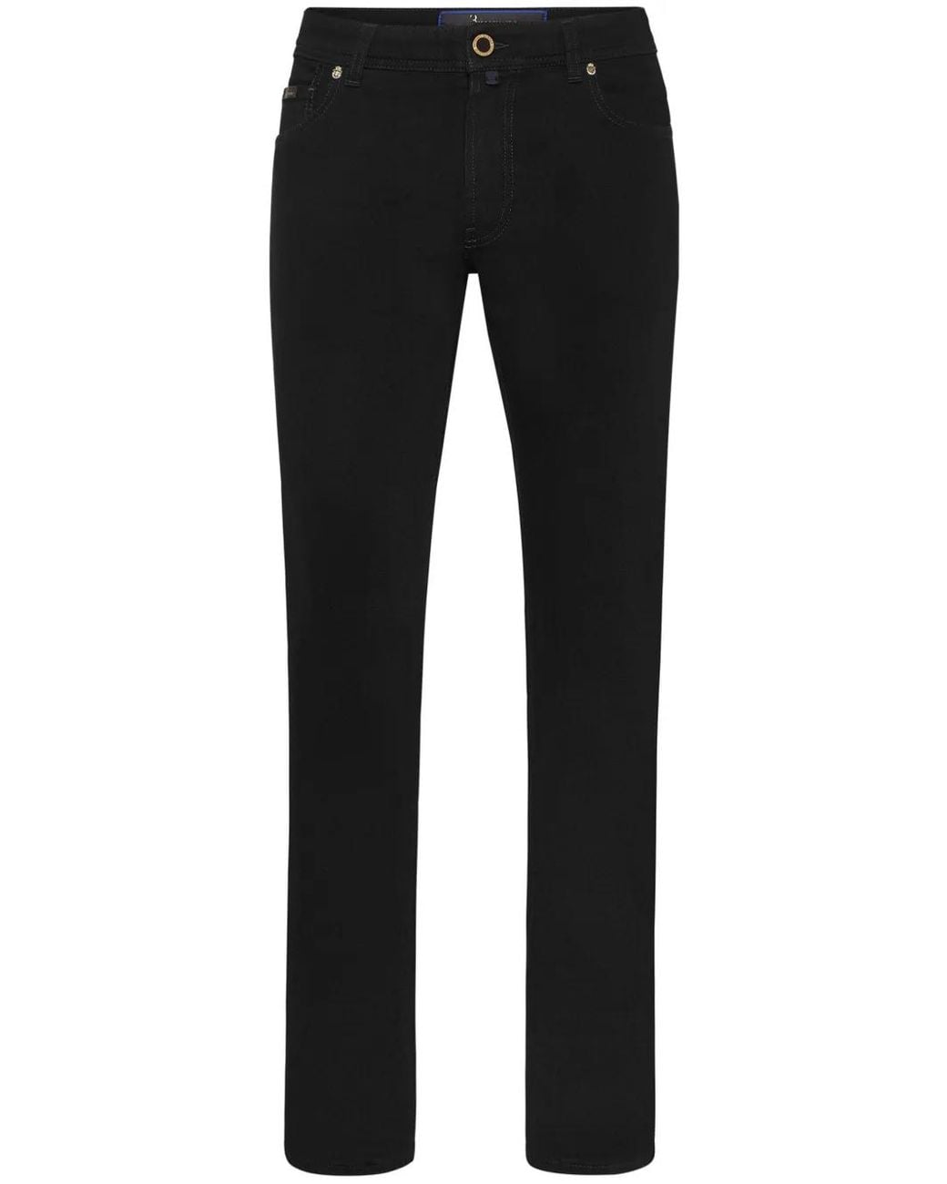 Billionaire Black Super Straight-Leg Trousers for men