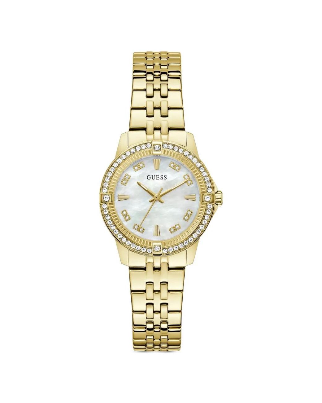 Guess Metallic Colette Crystal-Embellished 32Mm Watch