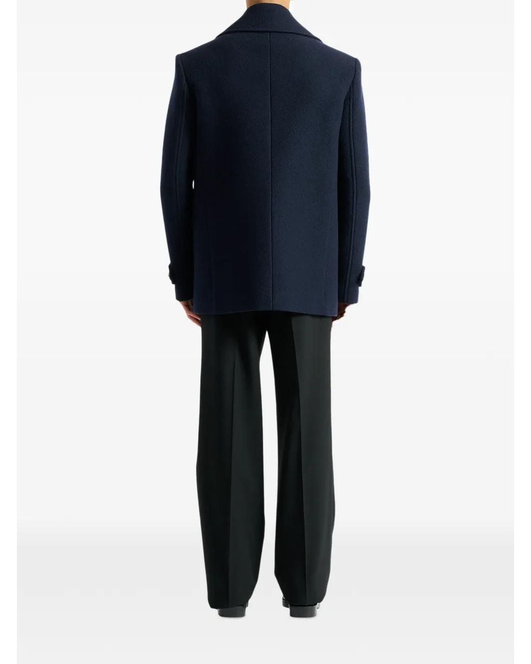 Caban di Balmain in Blue da Uomo