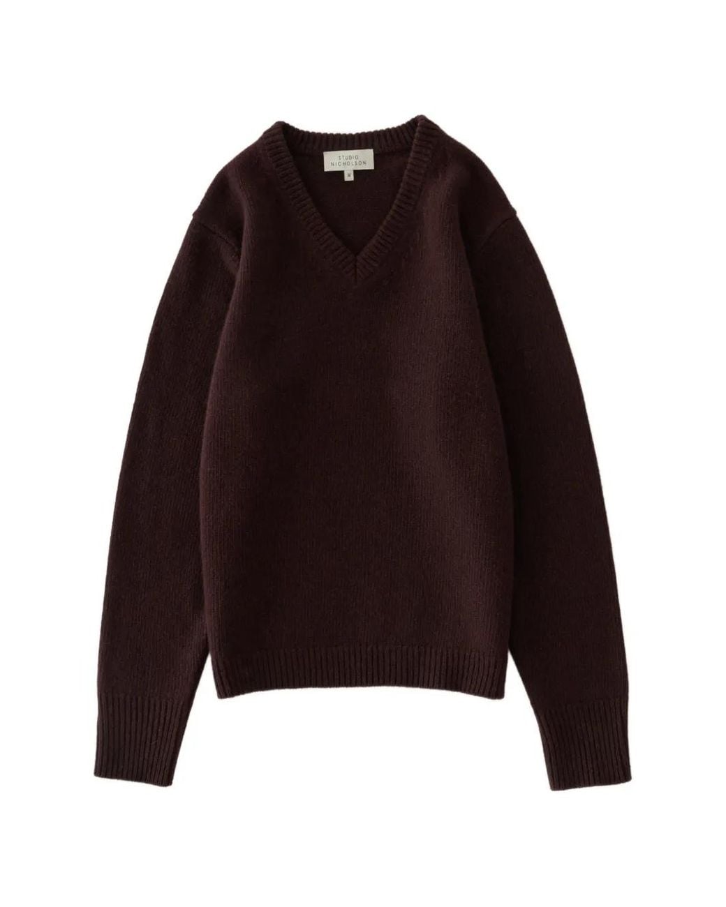 Studio Nicholson Purple Miska V-Neck Sweater for men