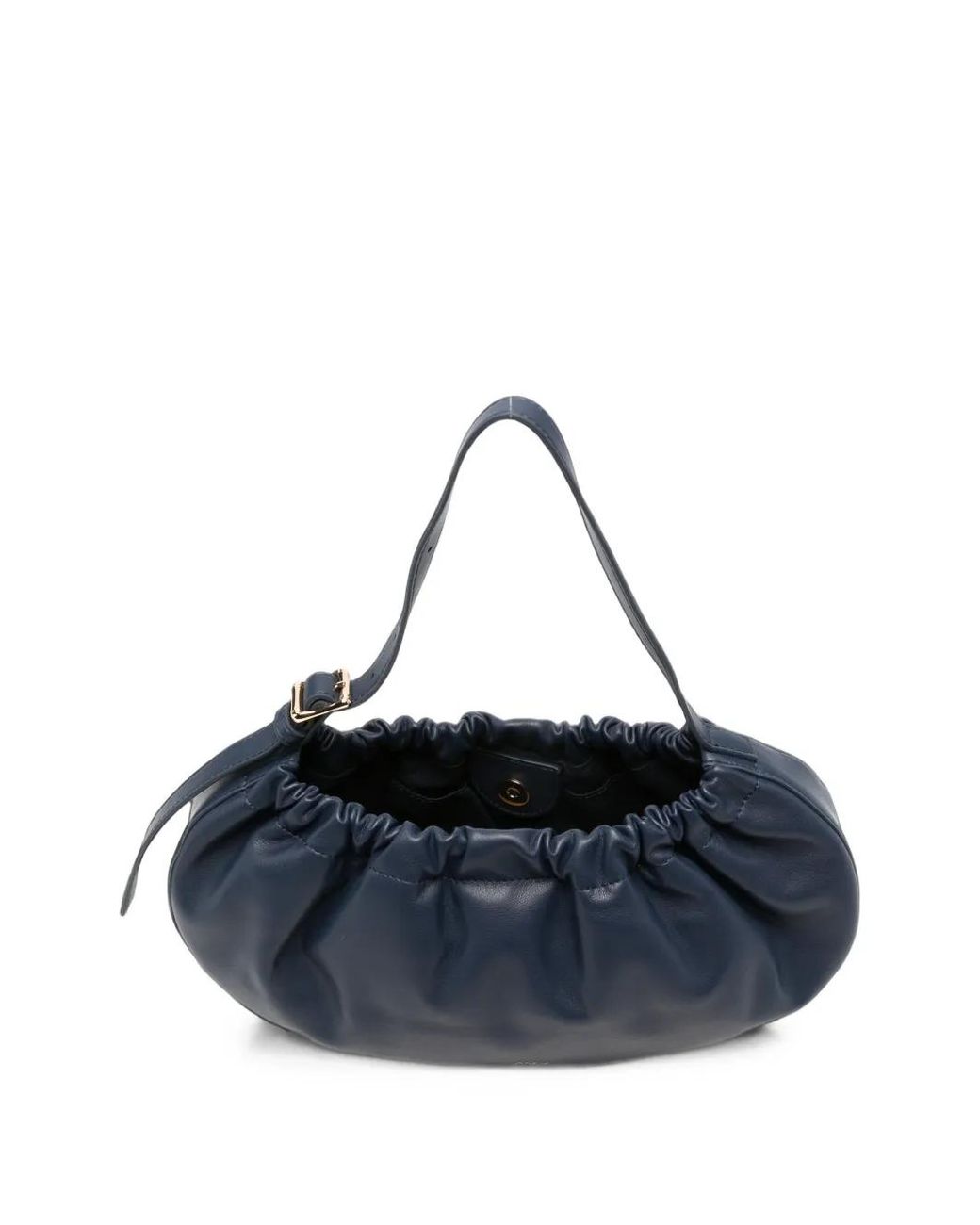 A.P.C. Blue Ruched Shoulder Bag