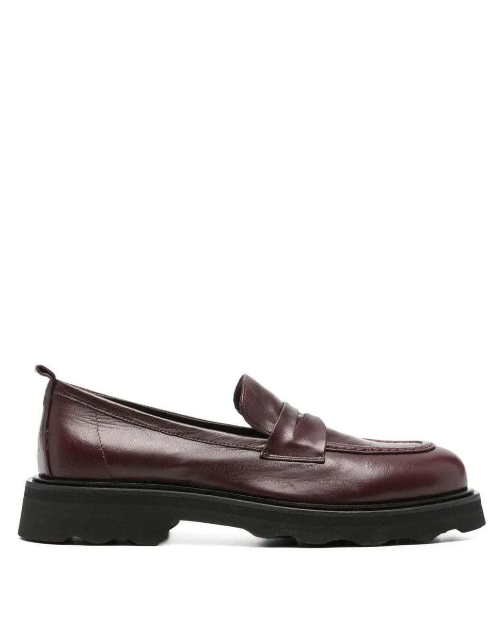 Pomme D ́Or Brown Nicky Leather Loafers