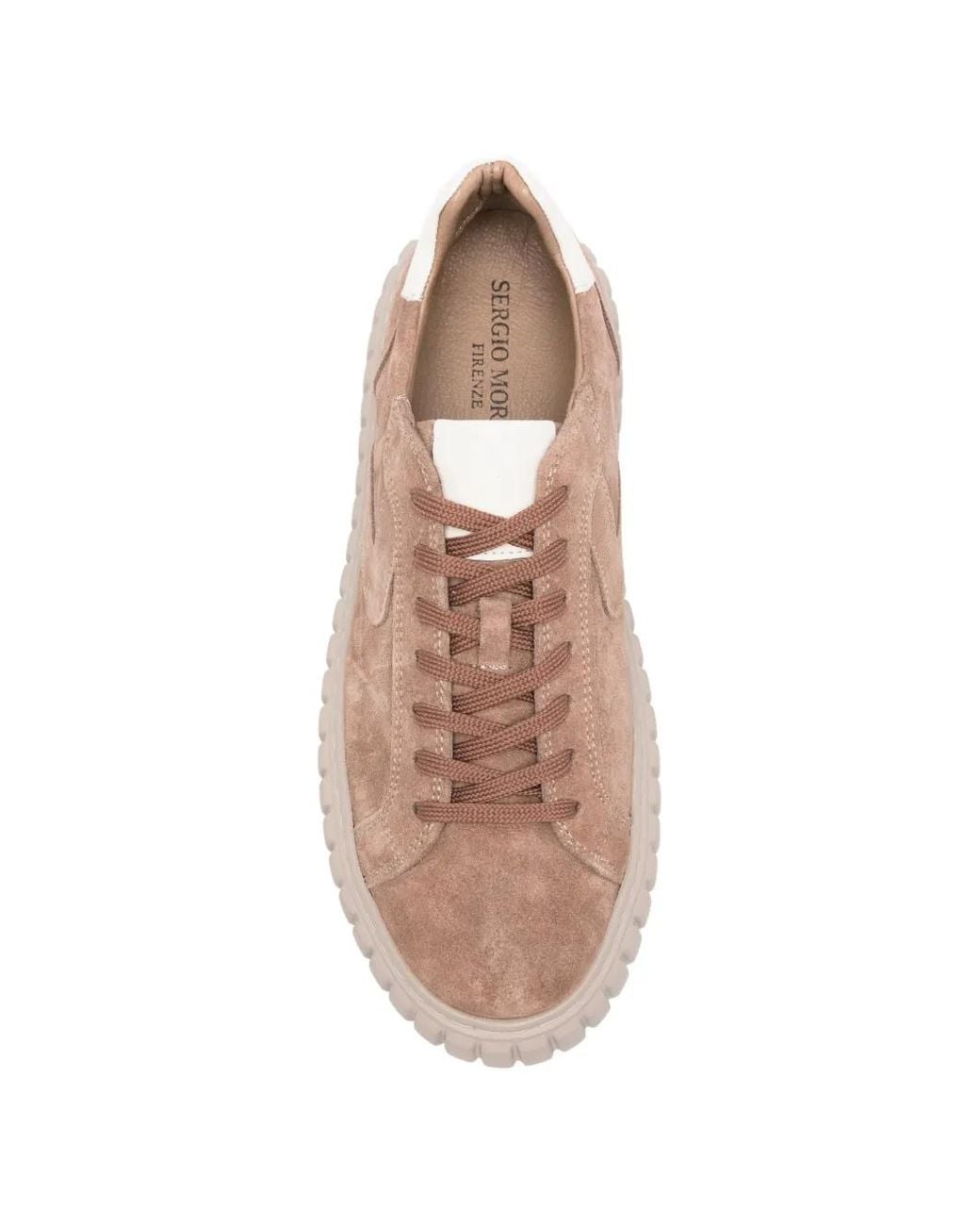 SERGIO MORETTI FIRENZE Pink Ridged-Sole Sneakers