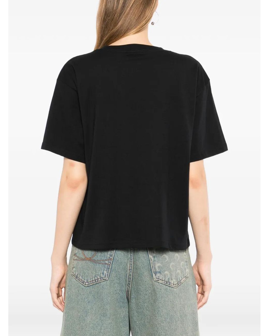 Melt Black T-Shirt À Fleurs