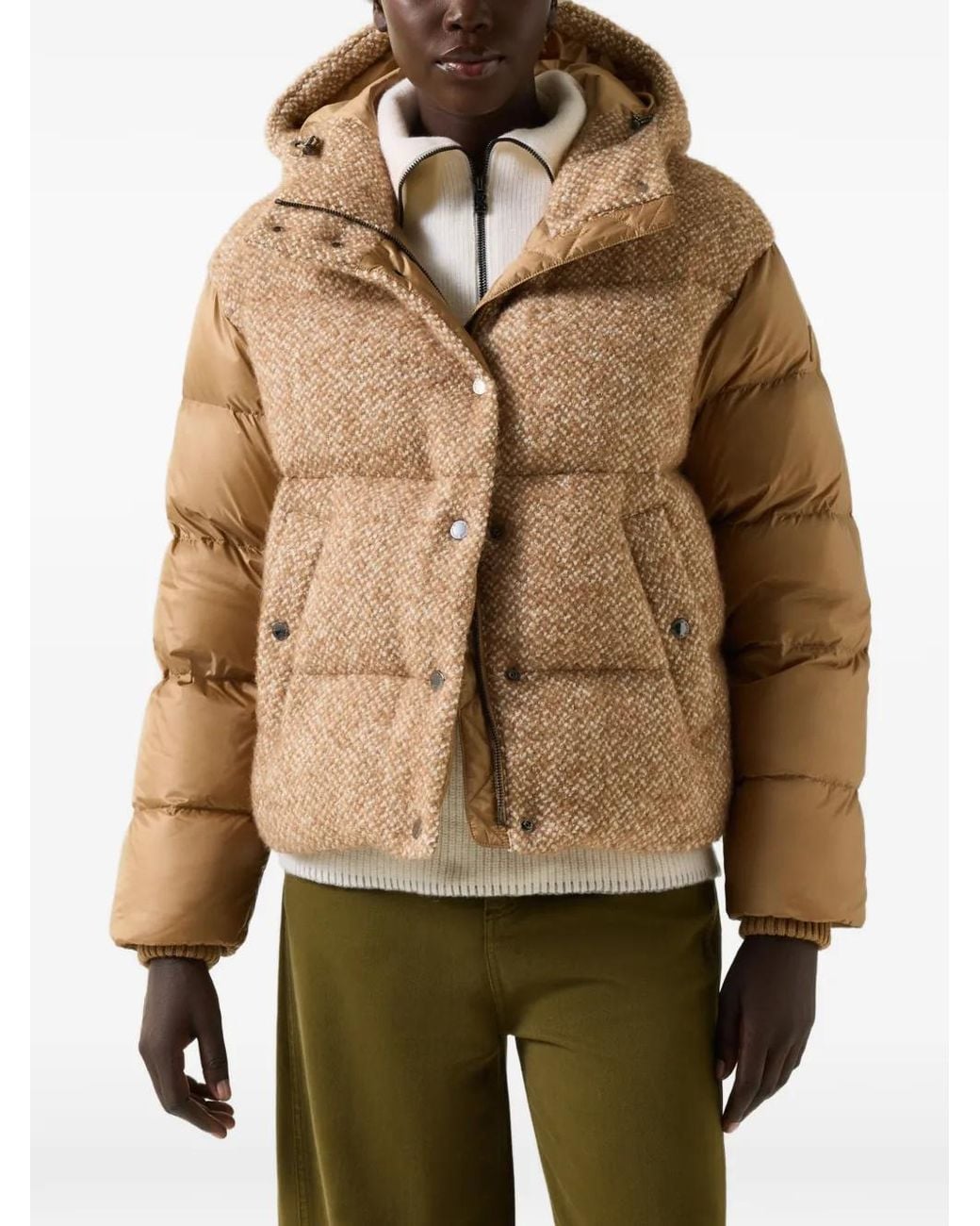 Bogner Natural Cathy Bouclé Down Jacket