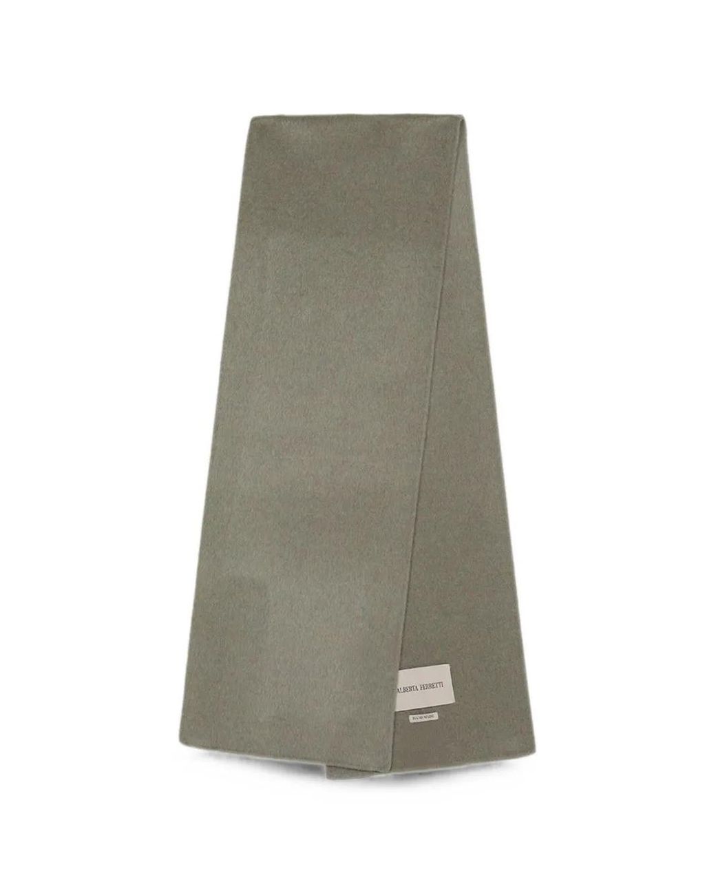 Alberta Ferretti Green Brushed-Finish Scarf
