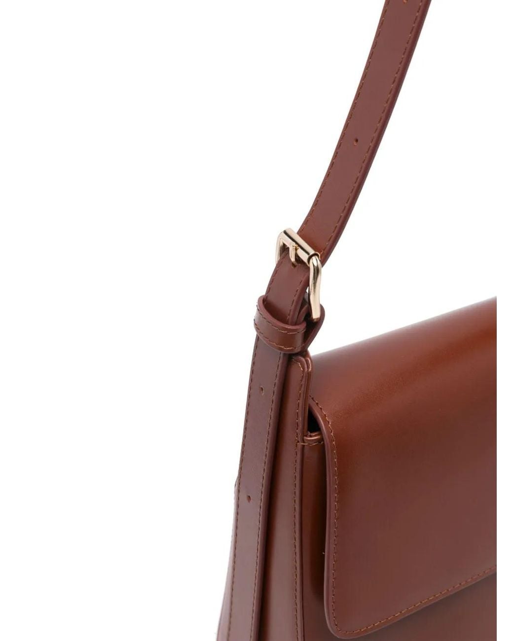 A.P.C. Brown Virginie Flap Bag