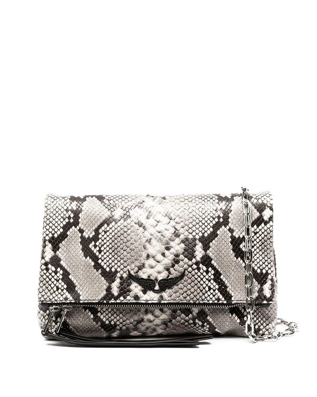 Zadig & Voltaire Leather Rocky Wild Python-effect Crossbody Bag in ...