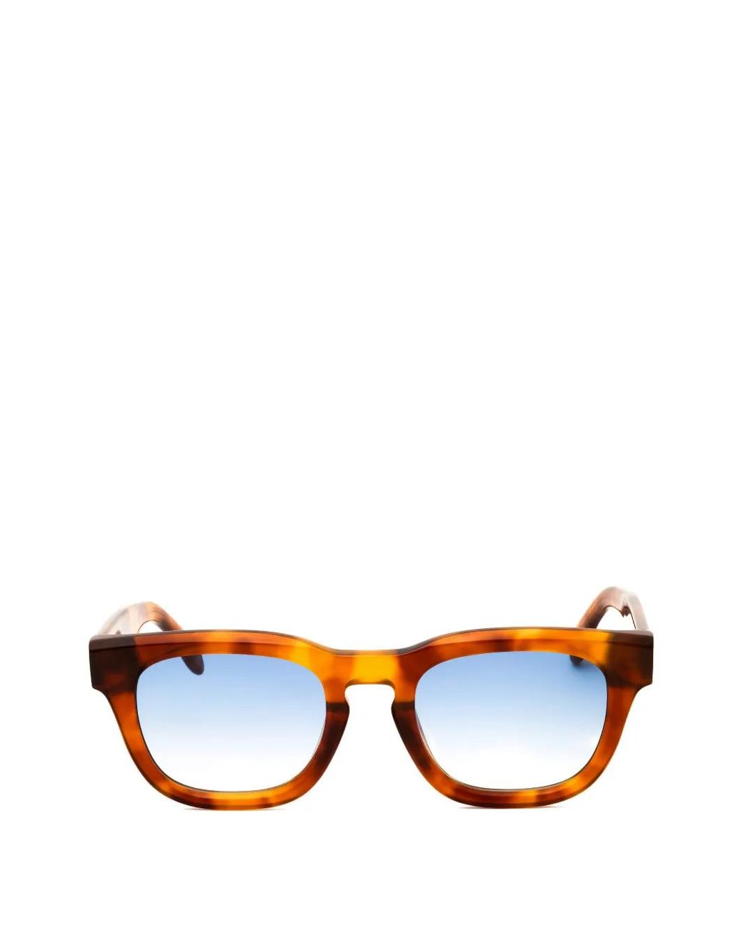 Palm Angels Blue Echo Square-Frame Sunglasses