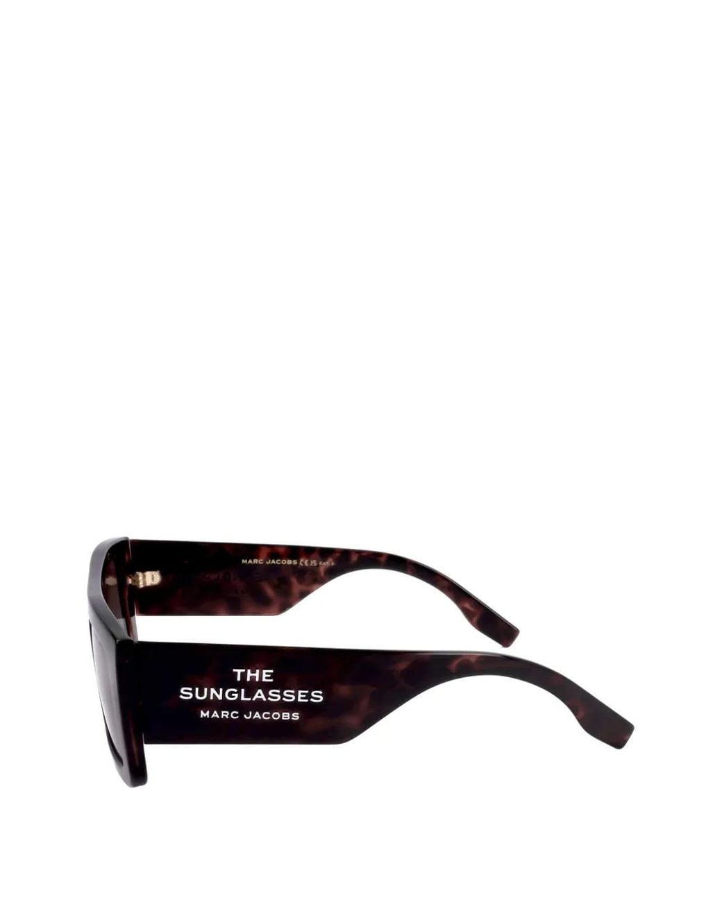 Marc Jacobs Brown The Sunglasses Tortoiseshell-Effect Square-Frame Sunglasses