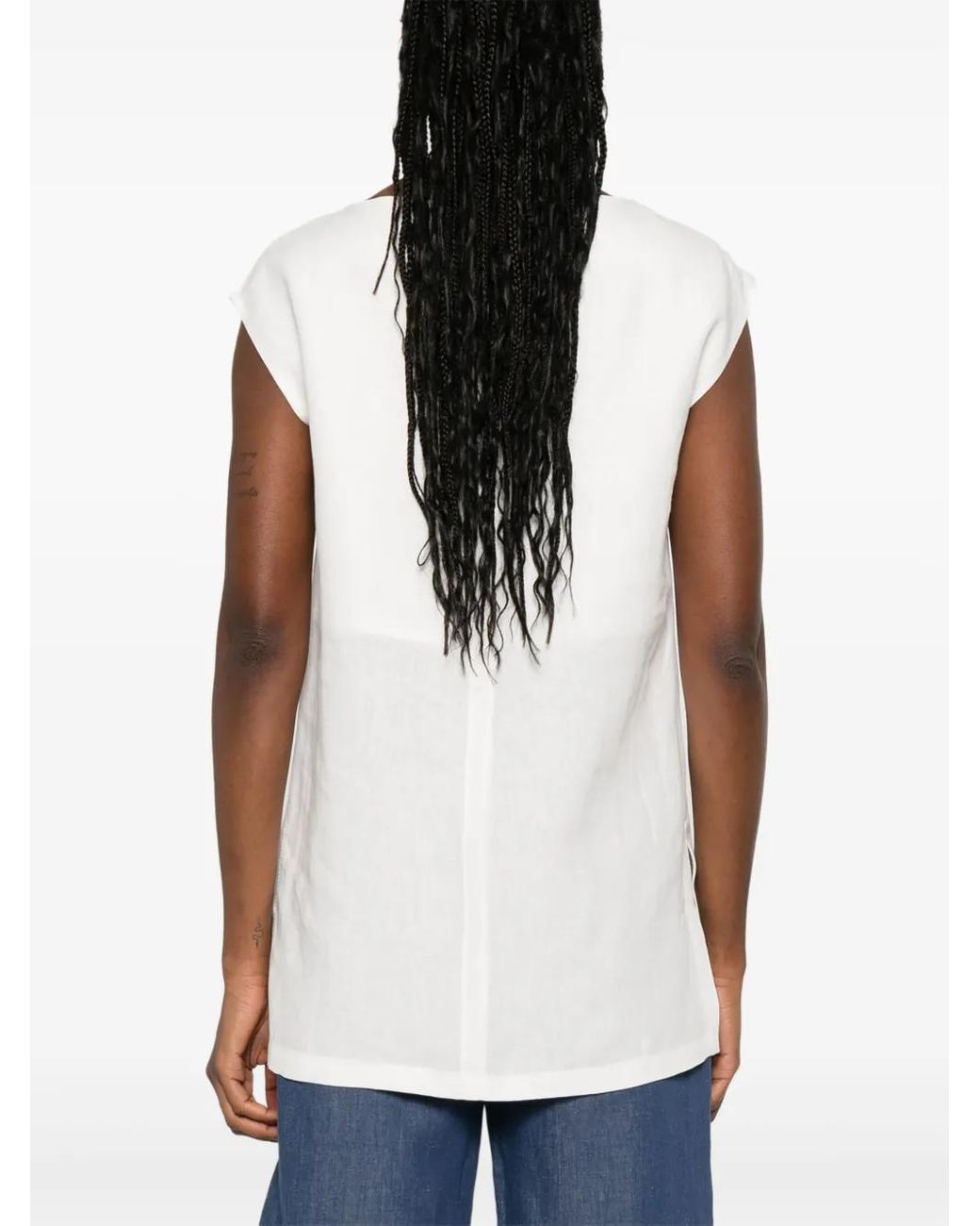 Top Colimbo Max Mara de color White