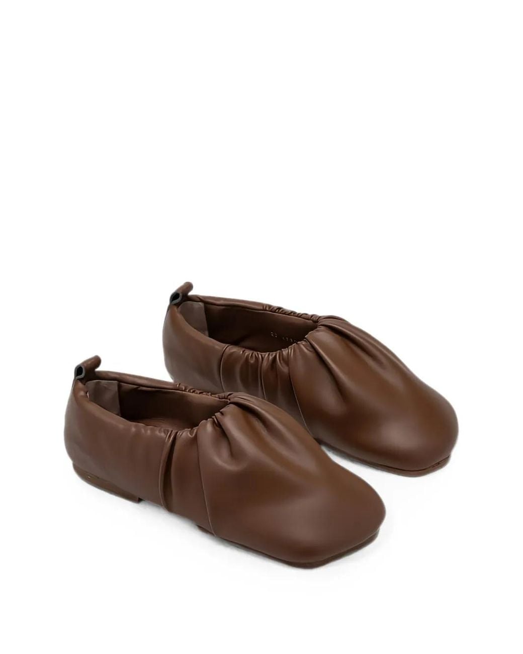 Yume Yume Brown Wrinkle Ballet Flats