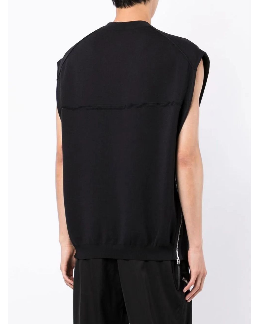 3.1 Phillip Lim Black Crewneck Sleeveless Jumper for men