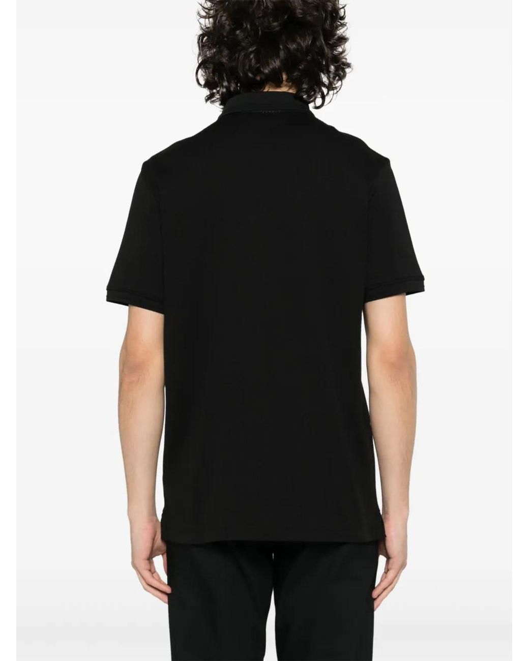Calvin Klein Katoenen Poloshirt Met Logopatch in het Black voor heren