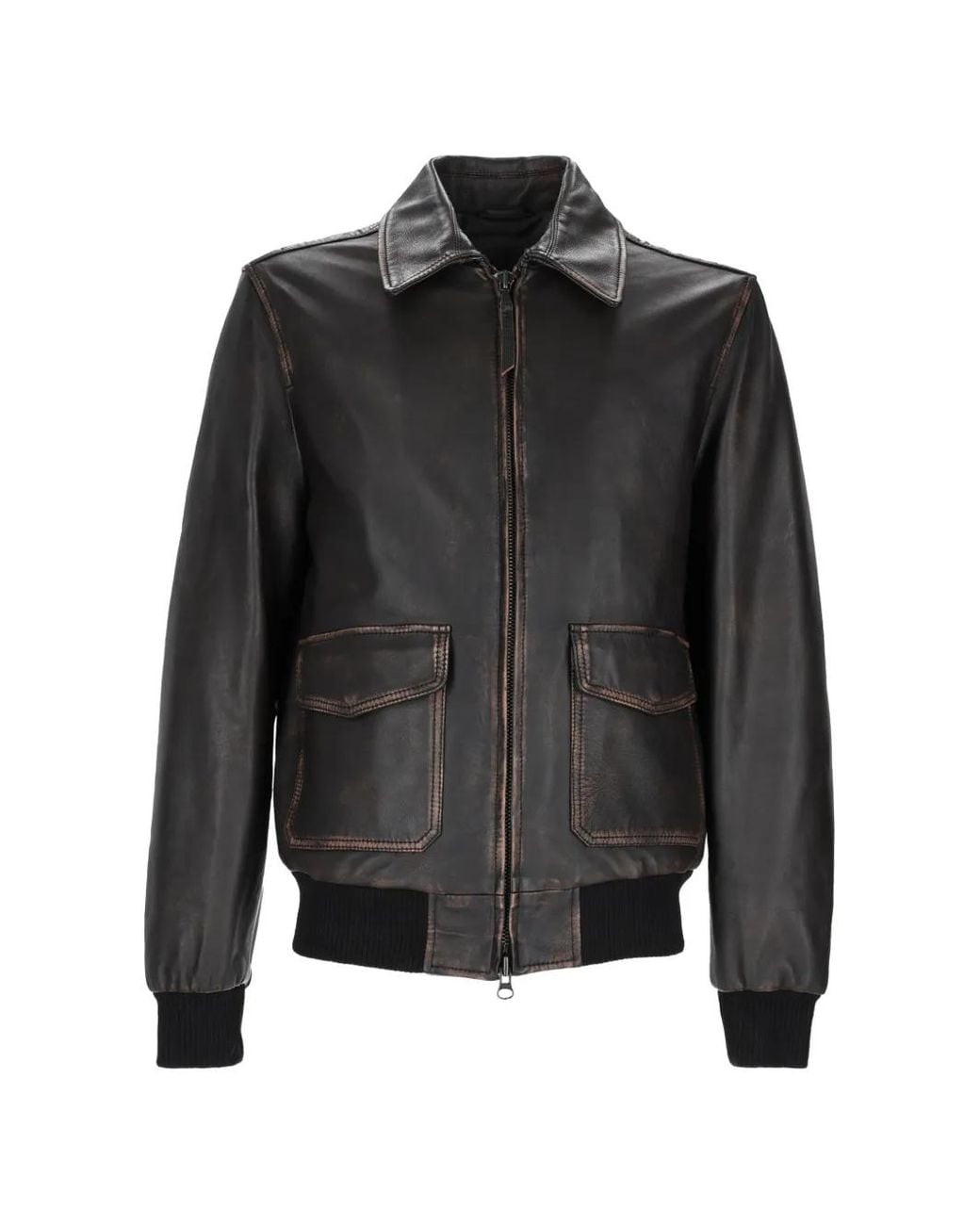 Colamarino Black Zip-Up Jacket for men