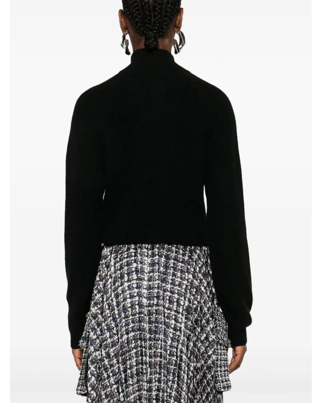 LeKasha Cropped Trui in het Black