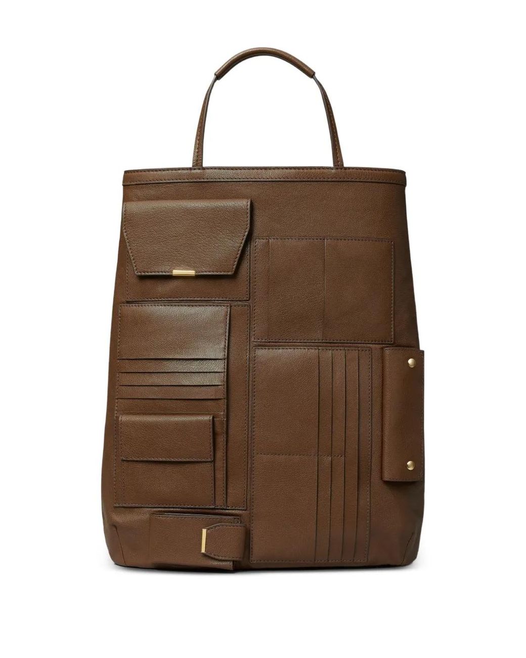 Tory Burch Brown Multi-Pocket Tote