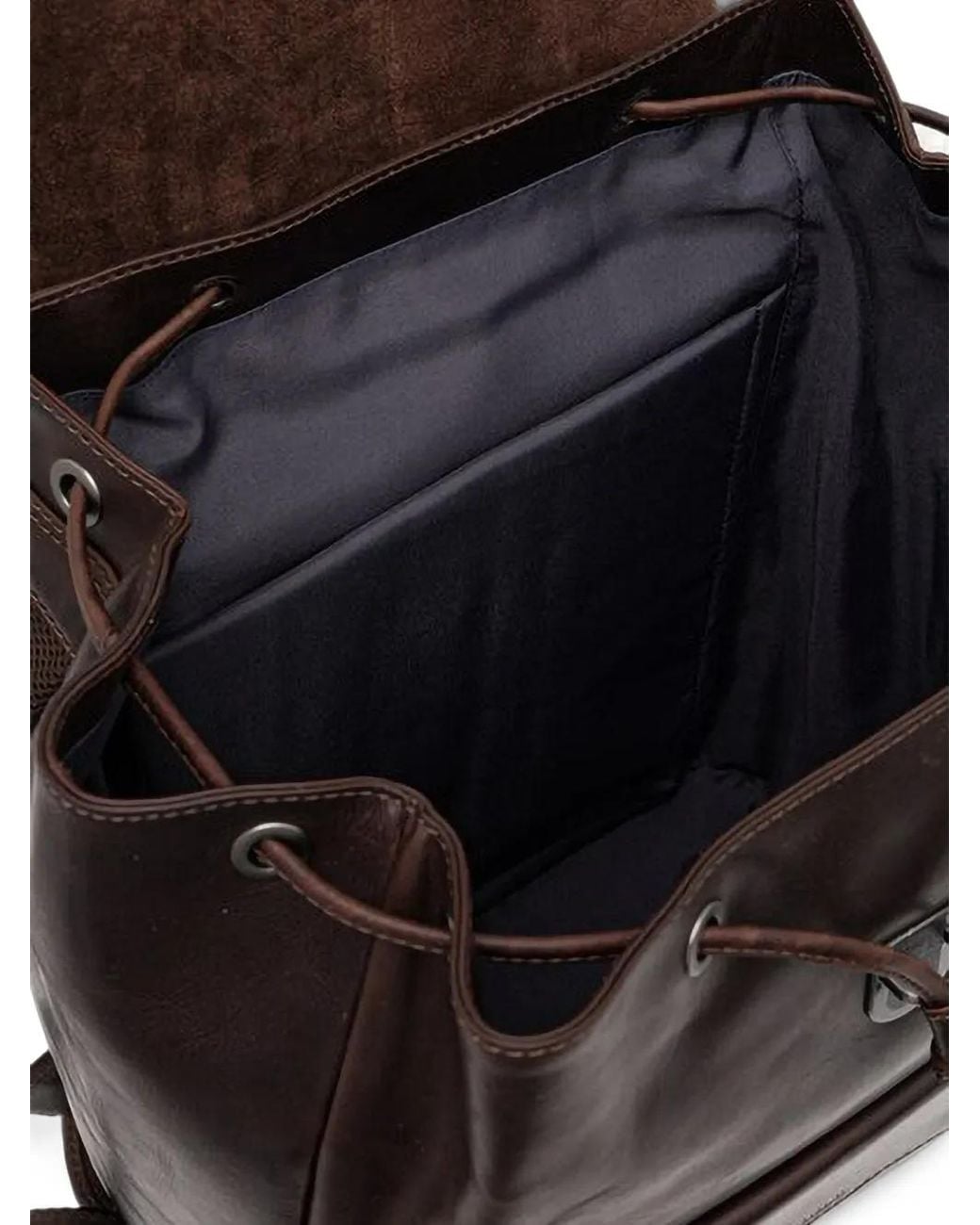 Joop! Black Cerratano Claudio Foldover-Top Drawstring Backpack for men