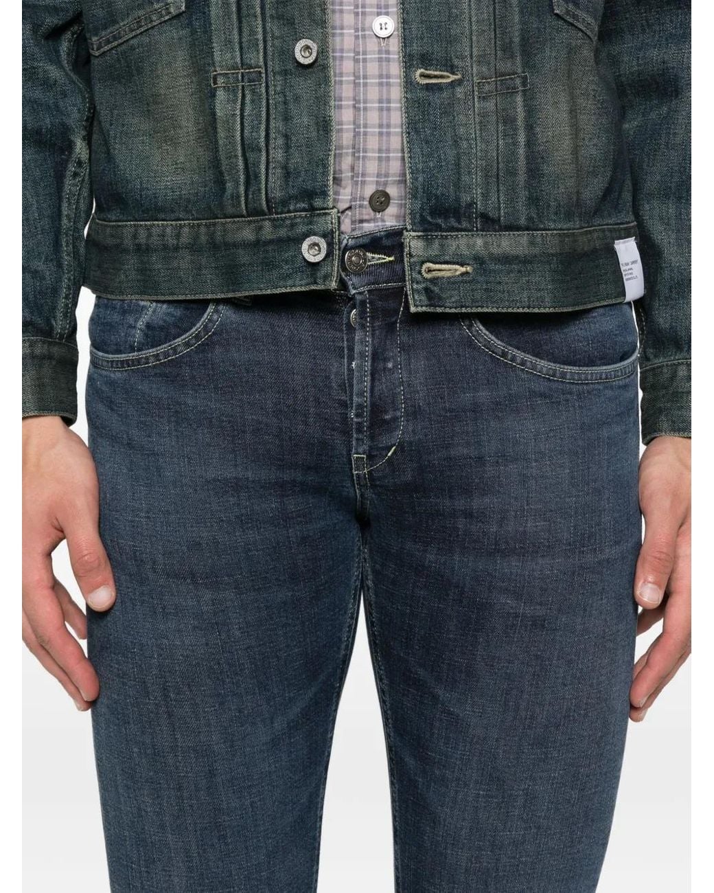Dondup Blue Five-Pocket Jeans for men