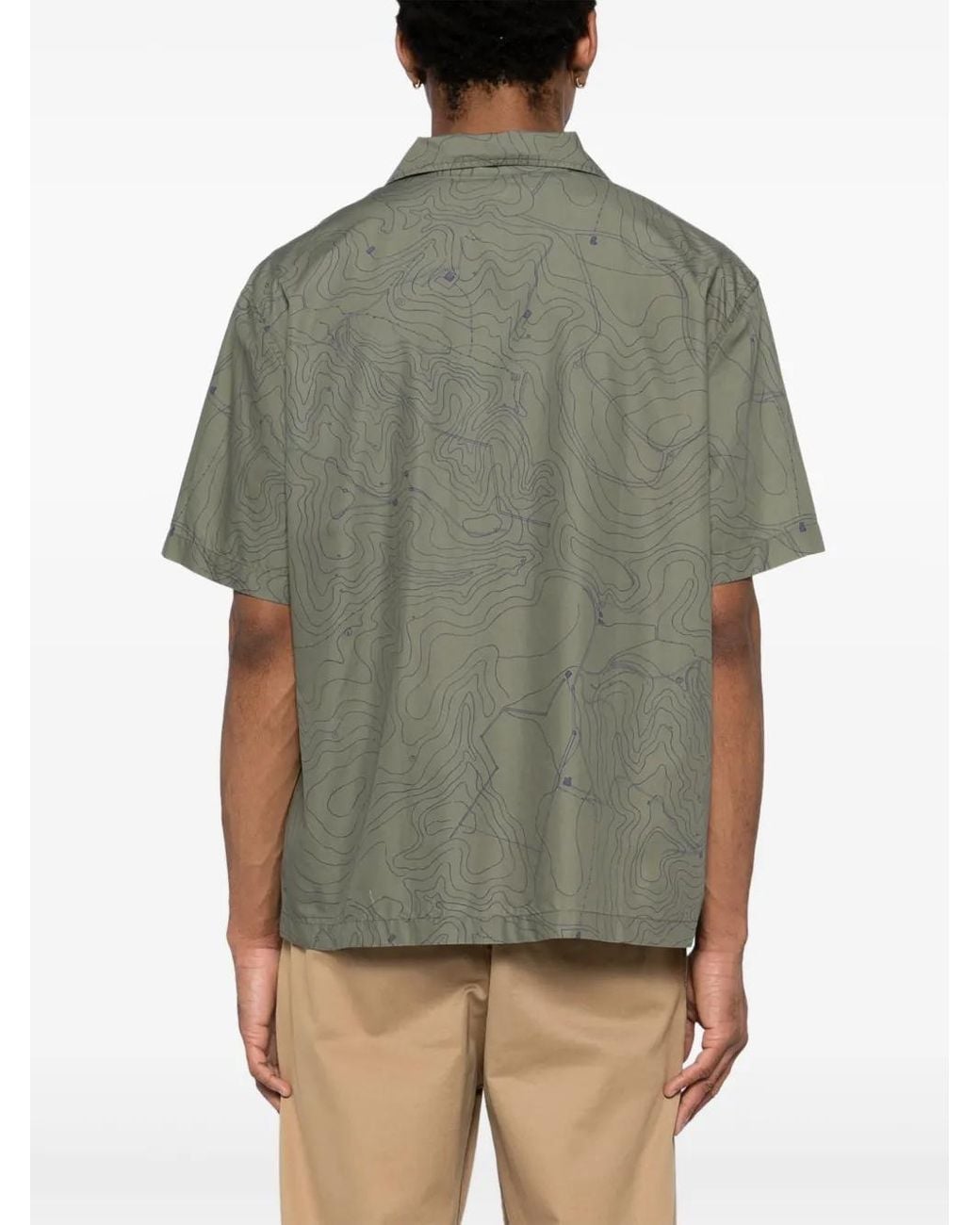 Lacoste Gray Logo-Embroidered Shirt for men