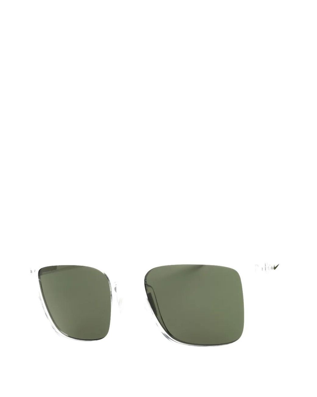 Nike Green Circuit Rectangle-Frame Sunglasses for men